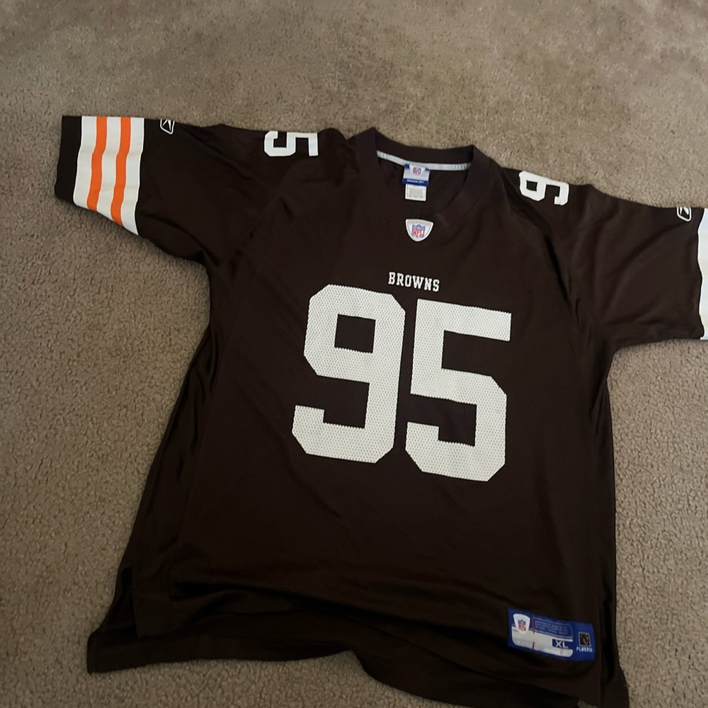 CLEVELAND BROWNS Jersey XL VTG REEBOK WIMBLEY Mesh NFL AFC AL Logo Pristine Rare - Picture 2 of 11